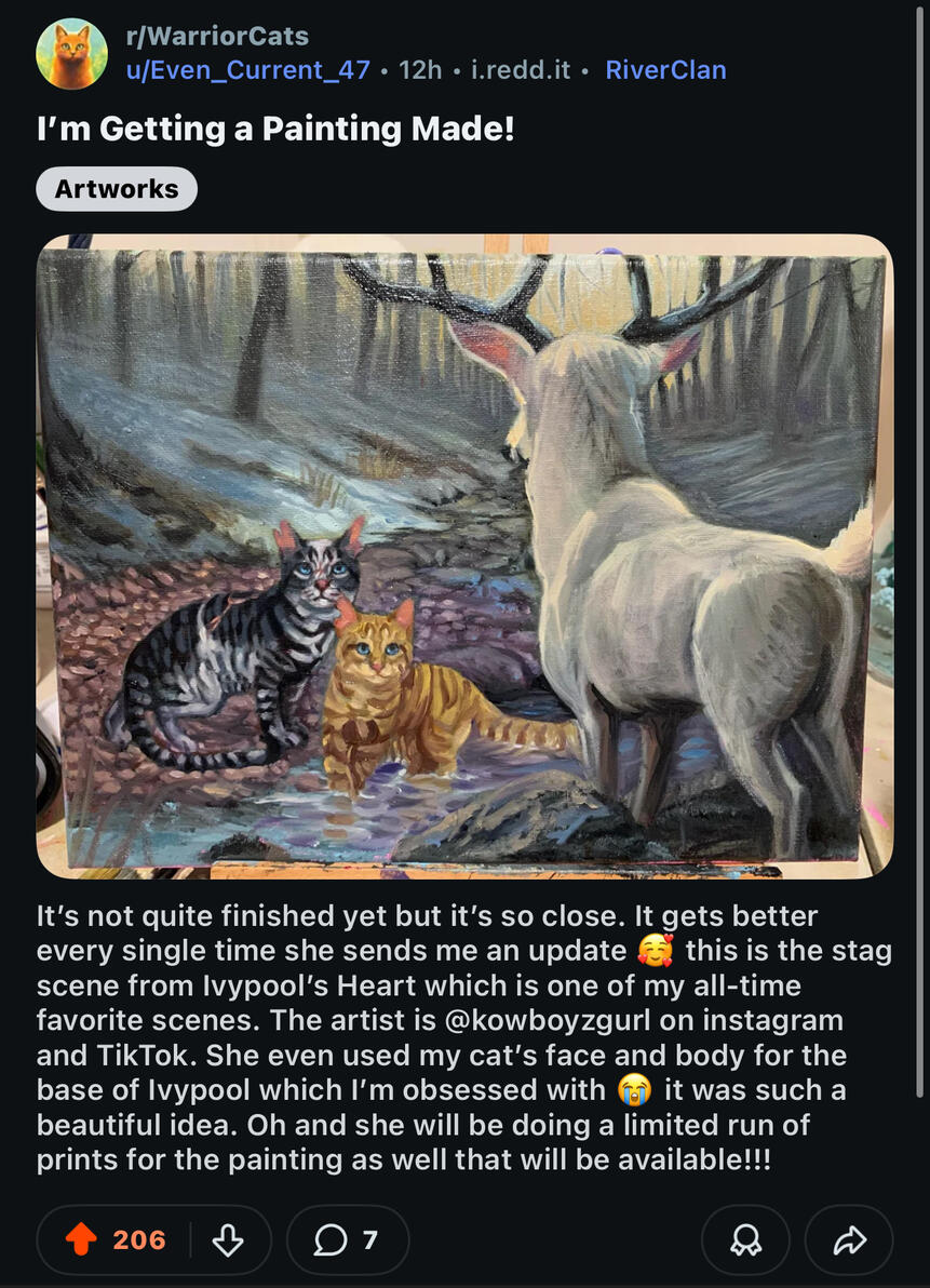 Ivypool’s heart painting